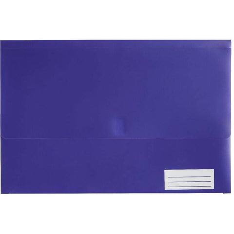 Marbig Polypick Document Wallet (Foolscap) - Purple