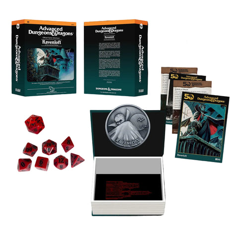 Dungeons & Dragons D&D Beadle & Grimm's Classic Module Collection Ravenloft Dice & Accessories Set