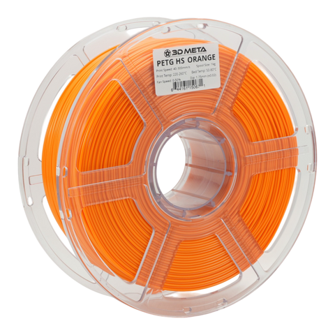 3D META High Speed PETG 3D Printing Filament - Orange