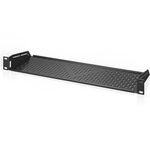 AC Infinity Vented Cantilever 1U Rack Shelf Steel Black 6 Inch