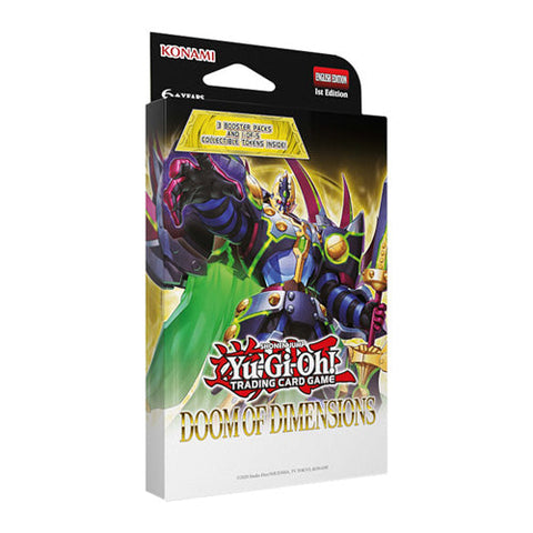 Konami YuGiOh! Doom Of Dimensions 3-Booster Tuck Box