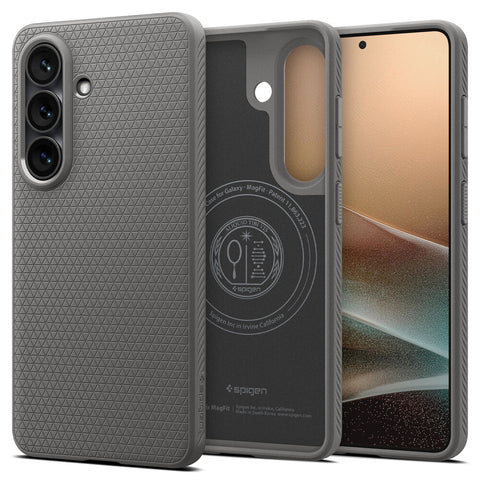 Spigen Galaxy S26 Liquid Air (MagFit) Case (Marble Grey)