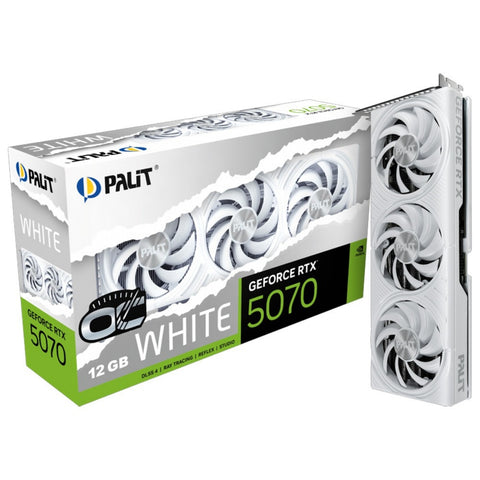 Palit GeForce RTX 5070 White OC 12GB GDDR7 Graphics Card