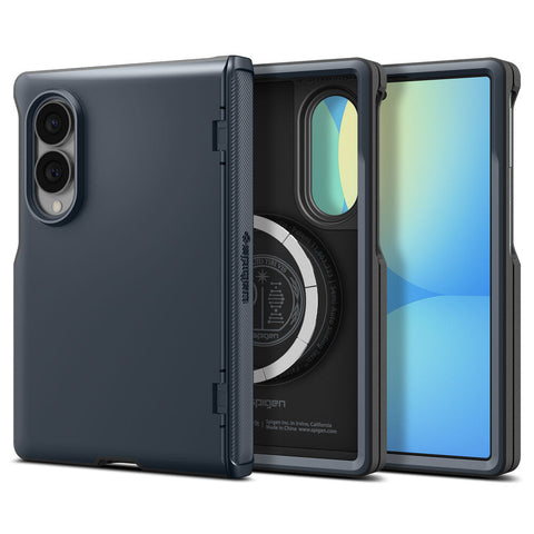 Spigen Galaxy Z Fold 8 Slim Armor Pro (MagFit) Case (Metal Slate)