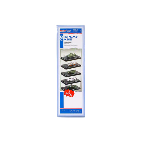 Trumpeter 90x51x38mm Plastic Scale Model Display Case Set 5Pcs