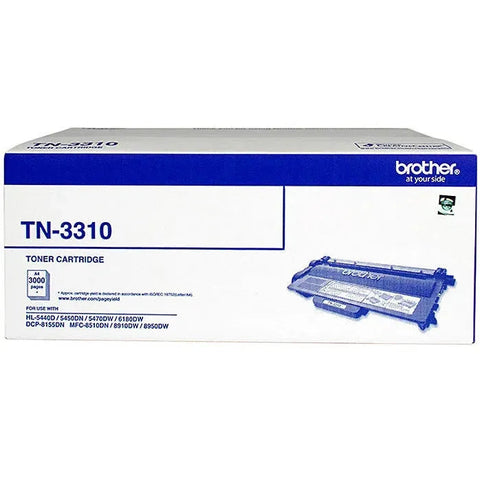 Brother TN-3310 Toner Ink Cartridge Black Genuine Original