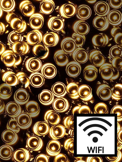 Christmas Warehouse - LITE1021 500 Warm White LED WiFi Smart App String Fairy Lights 8 Function | 25m Warm White