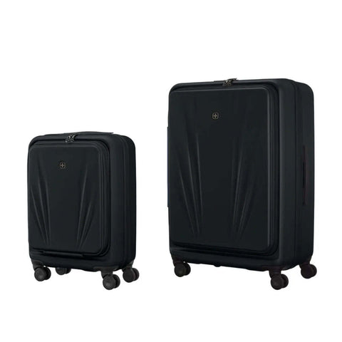 Wenger Skyon 2 Piece Hardside Suitcase Set (Carry-On and Large Size) - Black