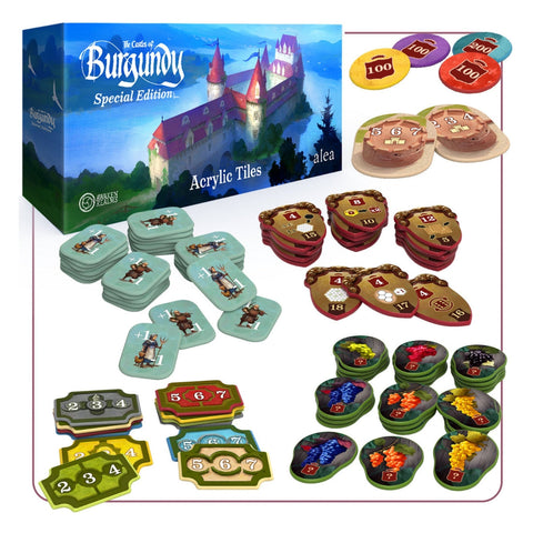 Awaken Realms Castles of Burgundy Special Edition Upgraded Tokens Acrylic