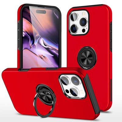 Redefine Magnetic Ring Holder Case for iPhone 16 Pro (Red)