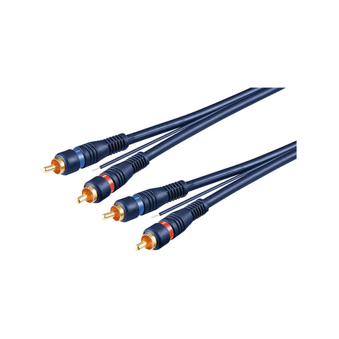 Goobay Car Hi-Fi RCA Cable - 5M Blue