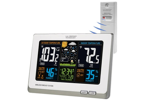 La Crosse Wireless Color Weather Station 308-1414 (White)