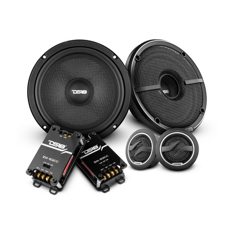 DS18 ZXI-62C 2- Way Component Speakers System with Kevlar Cone Pair