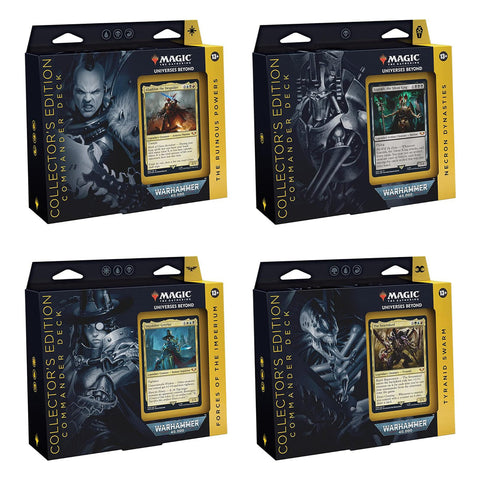 Wizards Of The Coast Magic Warhammer 40,000 Universes Beyond Commander Decks Collectors Edition (Set of 4)