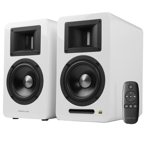 Airpulse A100 Wireless Active Bookshelf Speakers (White)