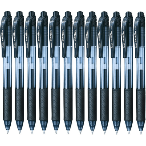 Pentel BL110 Box 12 Energel-X Retractable Gel Ink Pen 1.0mm (Black)