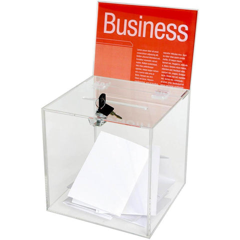Esselte Ballot Box Lockable Large Clear