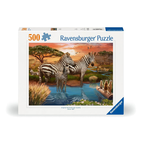 Ravensburger 500pc Zebras at Waterhole Puzzle