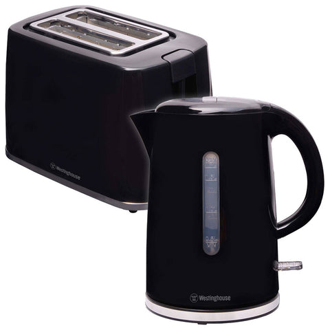 Westinghouse Kettle & Toaster Set - Black