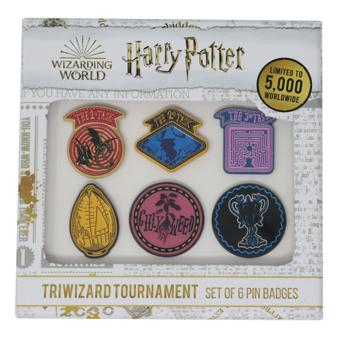 Fanattik Harry Potter Limited Edition Set of 6 Triwizard Tournament Pin Badges