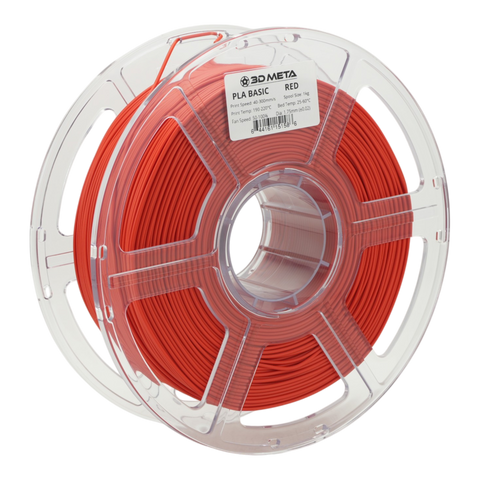 3D META PLA Basic 3D Printing Filament - Red