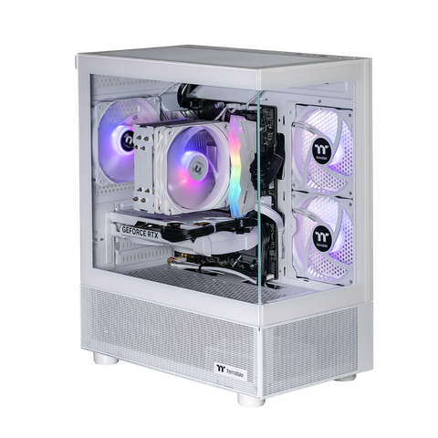 Thermaltake Horizon Elite Gaming Desktop PC (Intel 14400F / RTX 5060 / 32GB RAM) - Snow Edition