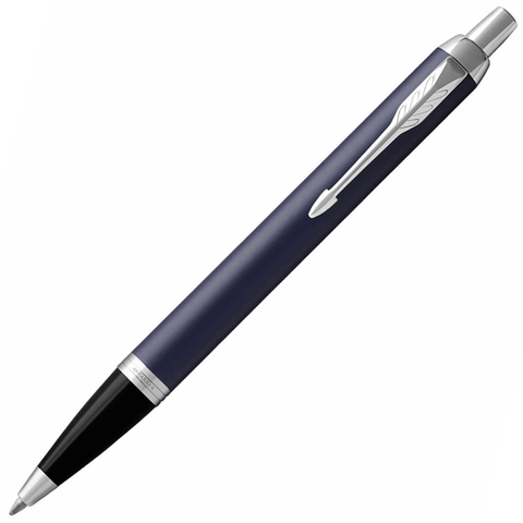 Parker IM Premium Ball Point Pen (Matte Blue Chrome)