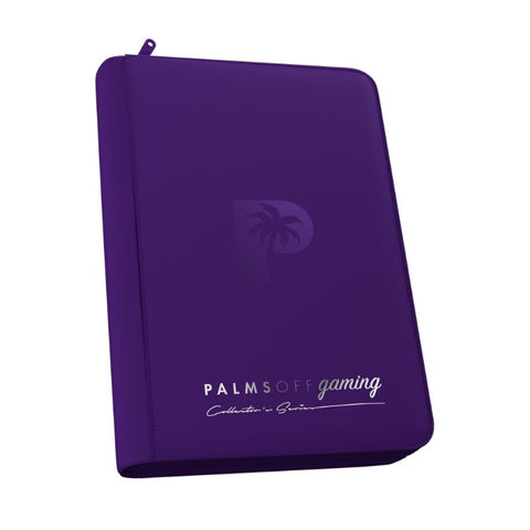 Palms Off Gaming Collector's Series 4 Pocket Zip Trading Card Binder - Purple