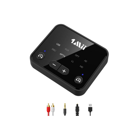 1Mii B06T6 Bluetooth 5.3 Transmitter to 2 Wireless Headphones