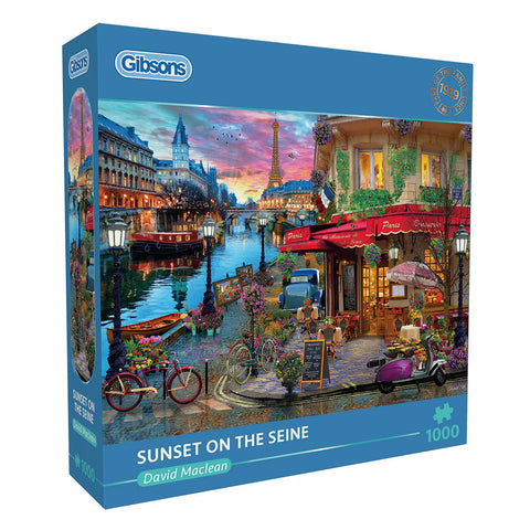 Gibsons 1000pc Sunset On The Seine Puzzle