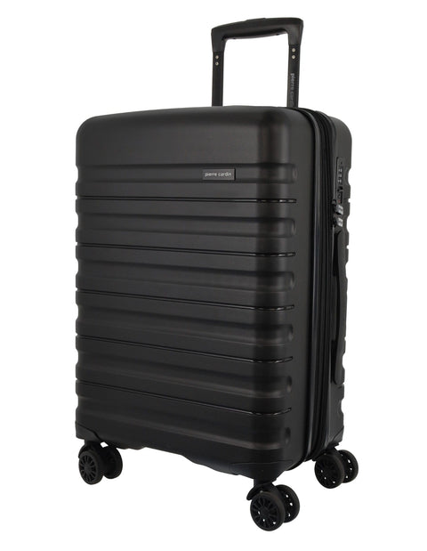 Pierre Cardin 4 Wheel Cabin Hard-Shell Suitcase Travel Luggage 54cm Black