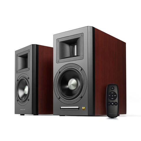 AirPulse A100HD Hi-Res Audio Certified Active Speaker System (Cherry Wood)