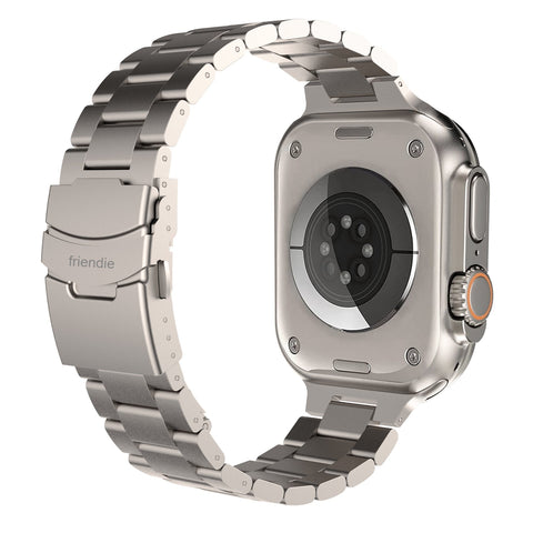 Friendie Stainless Steel Link Bracelet Band (Ultra) – Sydney Ultra Titanium (Apple Watch Ultra, Large)
