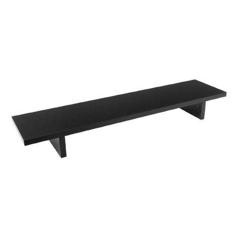 Desky Minimal Monitor Stand - Black Melamine