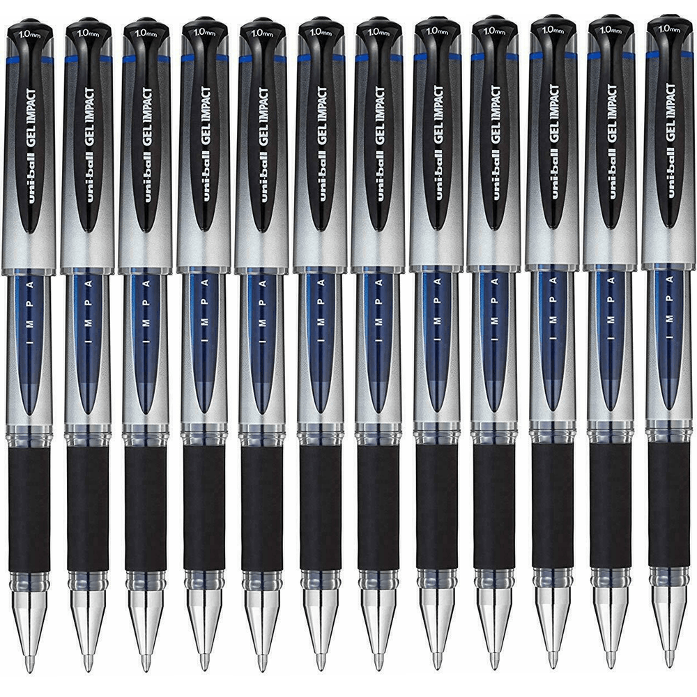 Uni-ball Penna Gel Signo Broad UM153C – Tratto 0,65 Mm, Colore Nero, Ricaricabile