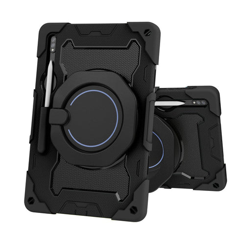 Redefine Armor Shockproof Handle Case for Samsung Galaxy Tab  S9 Plus / S9 FE Plus / S10 Plus - Black