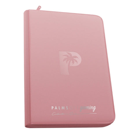 Palms Off Gaming Collector's Series Card Loader TOP LOADER Clear Zip Binder - Pink