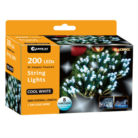Sansai 200 LED String Lights  (Cool White)