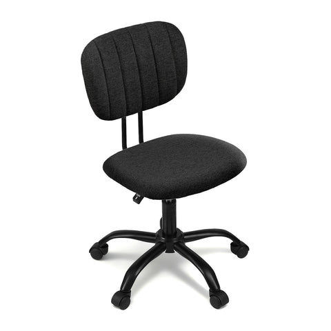Artiss Armless Office Chair with Wheels (Black)