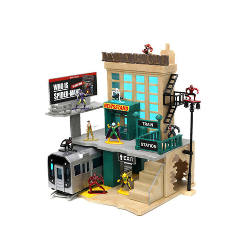 Jada Spider-Man Comics Daily Bugle New York City Deluxe Nano Scene Model Toy