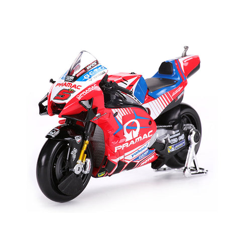 Maisto Licensed 1:18 Scale Moto GP Ducati Pramac Racing Zarco #5 2021 Diecast Model Motorcycle