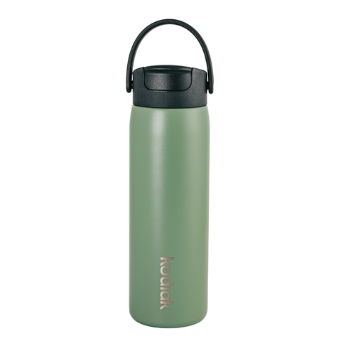 Kodiak Impact 710ml Insulated Stainless Steel Bottle with Straw Lid - Green Matte