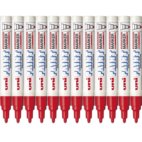 Uni-Ball PX20 Box 12 Paint Marker Bullet Tip 2.2mm (Red)