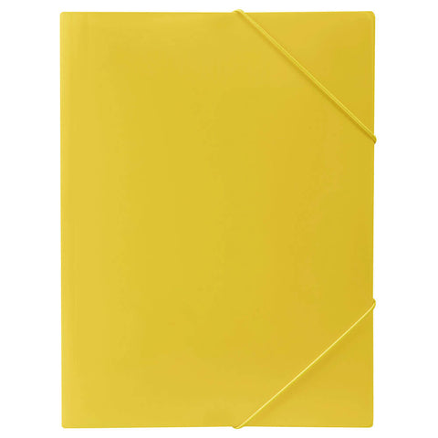Marbig Soft Touch Brights Document Wallet (A4) - Yellow