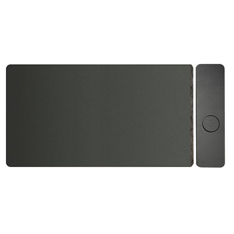 Laser Wireless Charging Desk Mat (Black)