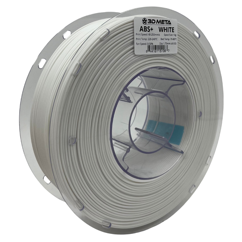 3D META ABS+ 3D Printing Filament - White