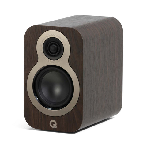 Q Acoustics 3010c Bookshelf Speakers Claro Walnut Pair