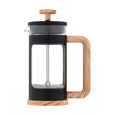 Euroline Plunger French Press Coffee Maker Durable Glass 1000ml (Black)