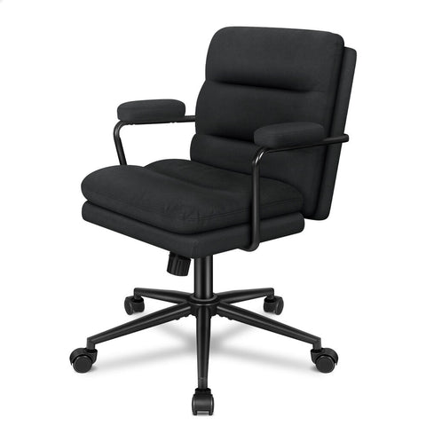 ALFORDSON Office Chair Ergonomic Executive Computer Work Seat Fabric (Black)