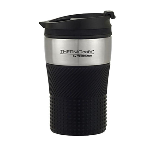 Thermos Thermocafe Stainless Steel Vacuum Insulated Coffee Cup 200Ml - Black
